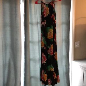 Maternity floral maxi dress